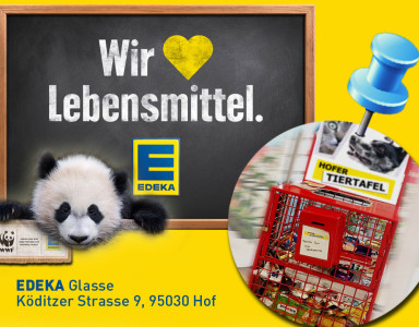 EDEKA Panda Futterbox Tiertafel Hof-Saale