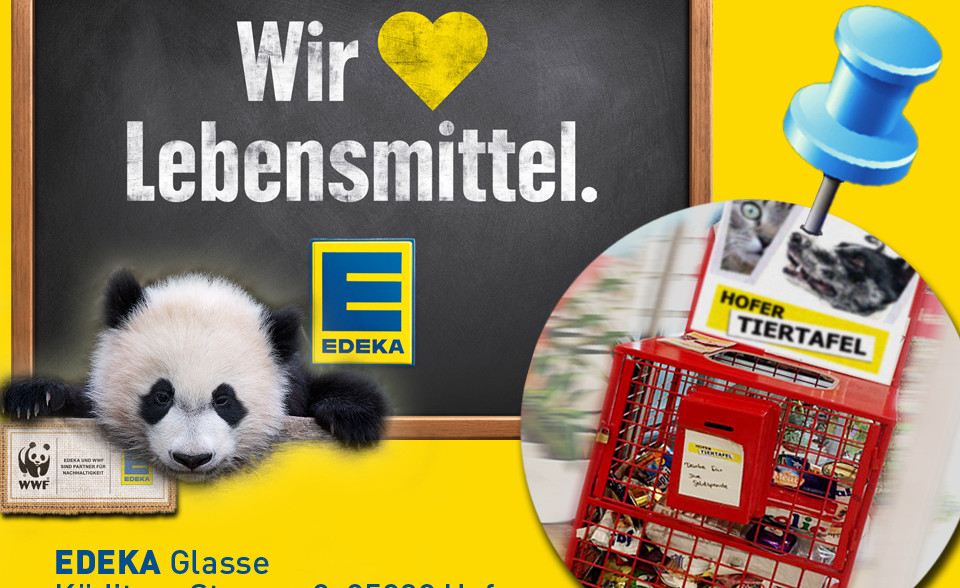 EDEKA Panda Futterbox Tiertafel Hof-Saale