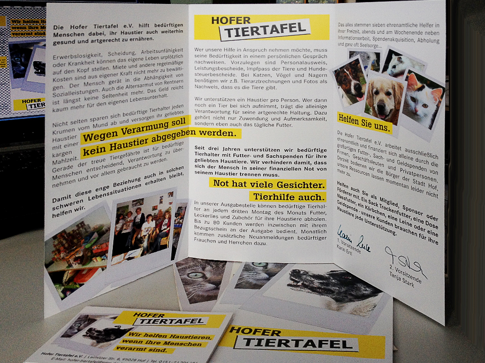 Flyer, Web und Print